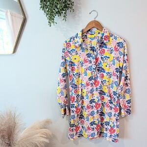 Roller Rabbit 100% Cotton Button Down Dress Sz. Xs